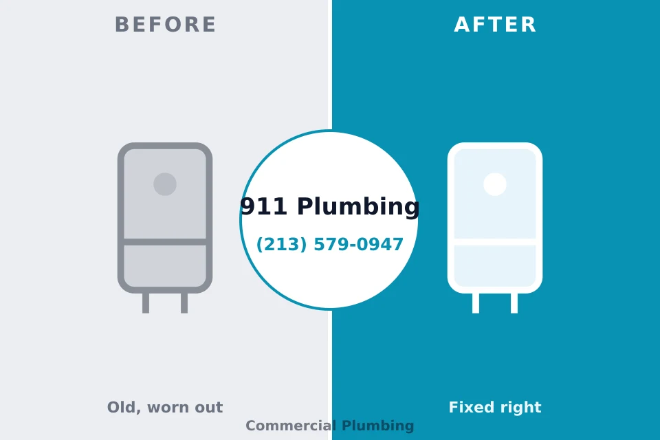 Before and after: plumbing repair Lumber City, GA